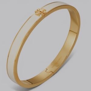 Tory Burch Elegant Gold and Cream Bracelet